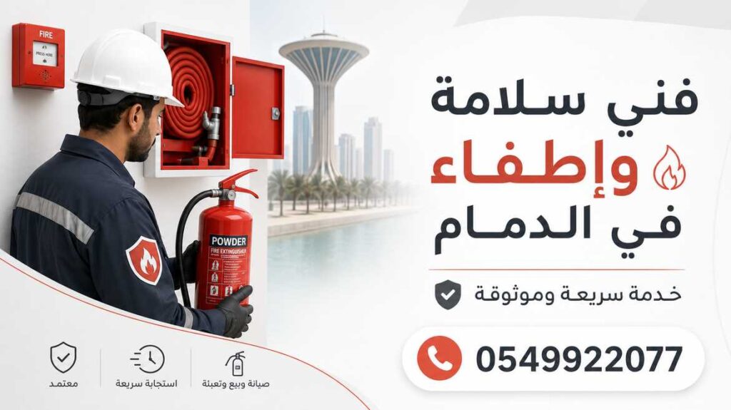 فني سلامة وإطفاء في الدمام 0549922077 خدمة سريعة وموثوقة